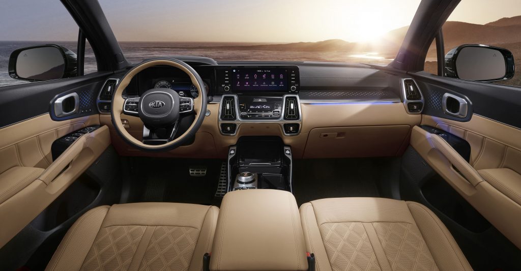 Interior Beauty of the 2021 Kia Sorento available at Wyatt Johnson Kia