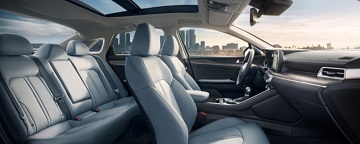 Interior appearance of the 2021 Kia K5 available at Wyatt Johnson Kia