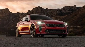 Exterior appearance of the 2021 Kia Stinger available at Wyatt Johnson Kia