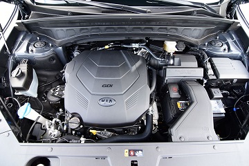 Engine appearance of the 2021 Kia Telluride available at Wyatt Johnson Kia