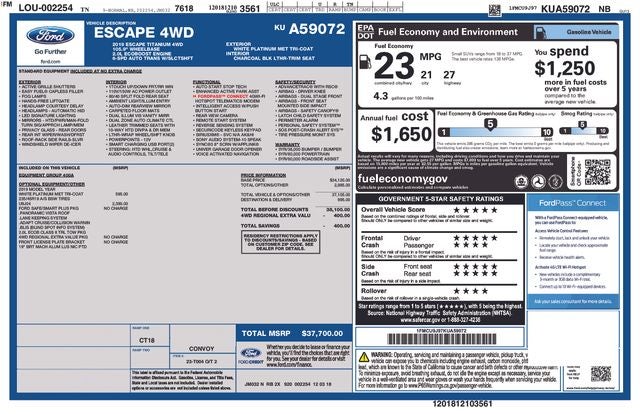 2019 Ford Escape Titanium