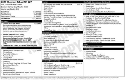 2023 Chevrolet Tahoe Z71