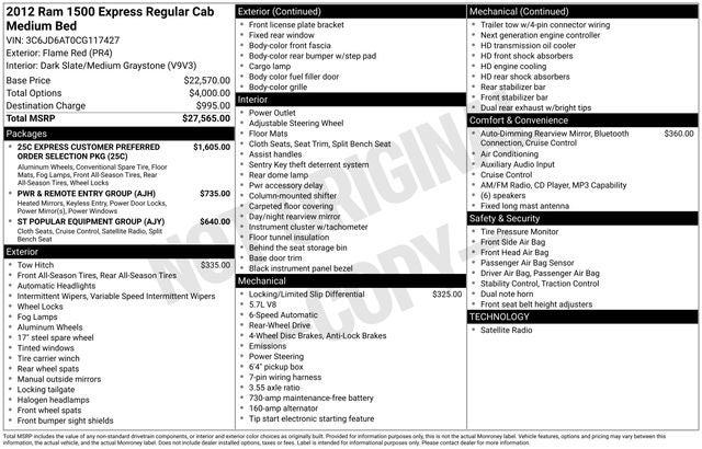 2012 RAM 1500 Express