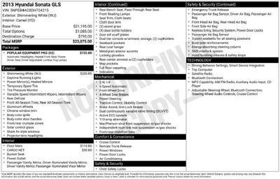 2013 Hyundai Sonata GLS