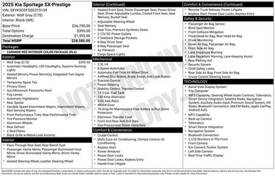 2025 Kia Sportage SX-Prestige