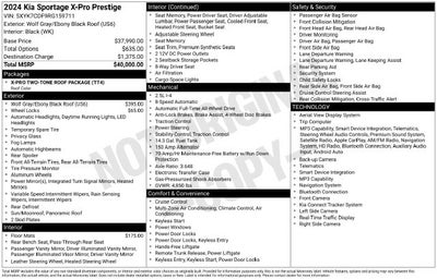 2024 Kia Sportage X-Pro Prestige
