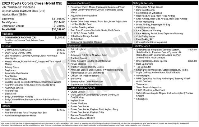 2023 Toyota Corolla Cross Base