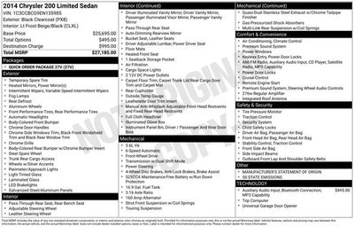 2014 Chrysler 200 Limited