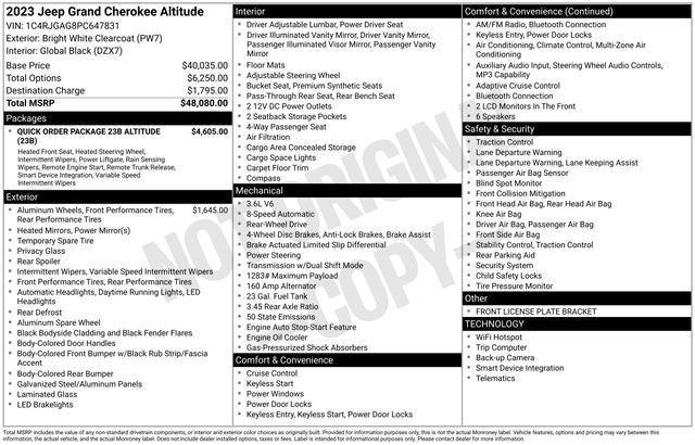 2023 Jeep Grand Cherokee Altitude
