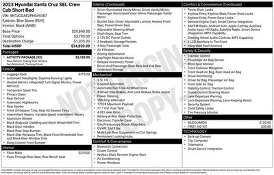 2023 Hyundai Santa Cruz SEL