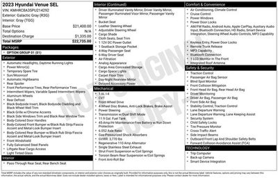 2023 Hyundai Venue SEL