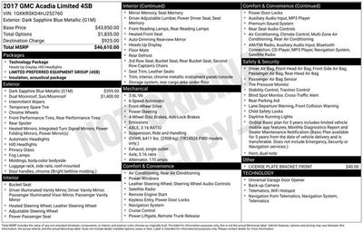 2017 GMC Acadia Limited Limited