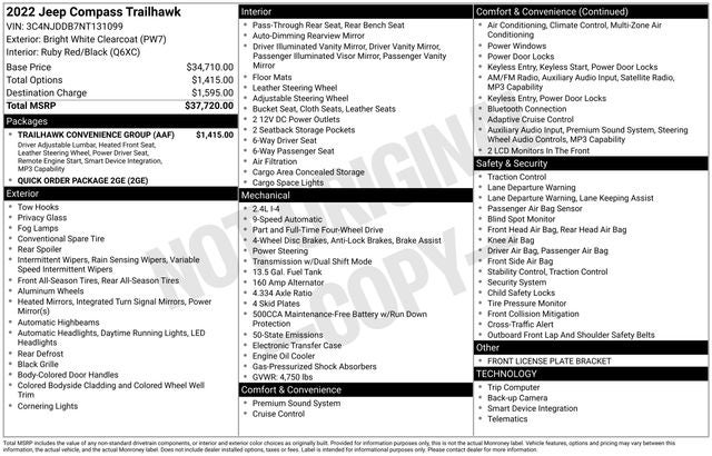 2022 Jeep Compass Trailhawk