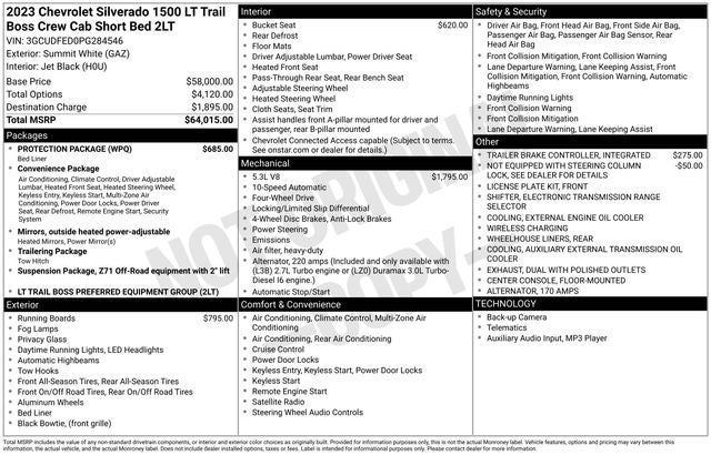 2023 Chevrolet Silverado 1500 LT Trail Boss