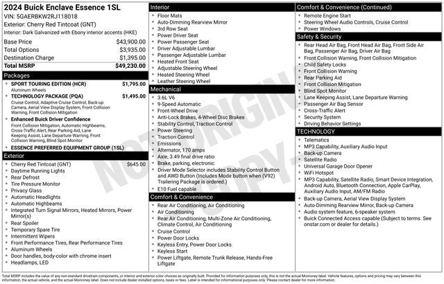 2024 Buick Enclave Essence