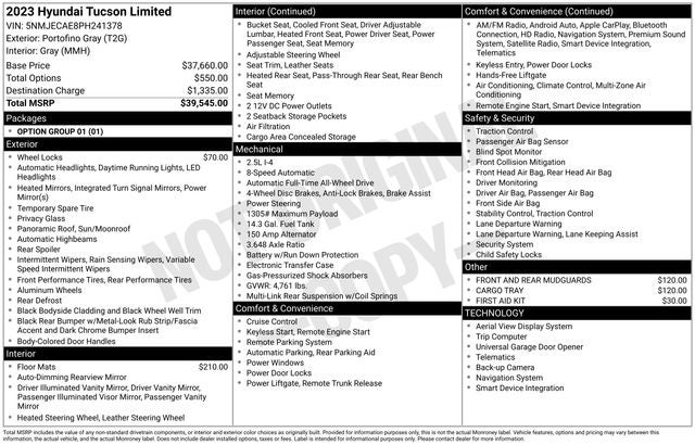 2023 Hyundai Tucson Limited