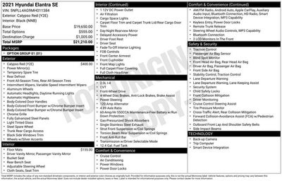 2021 Hyundai Elantra SE