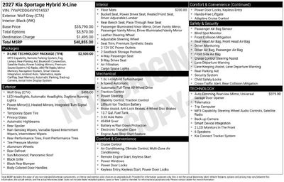 2027 Kia Sportage Hybrid X-Line