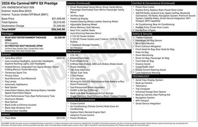 2026 Kia Carnival SX Prestige