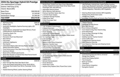2026 Kia Sportage Hybrid SX-Prestige