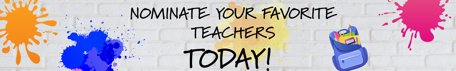 Nominate Your Teachers Today!