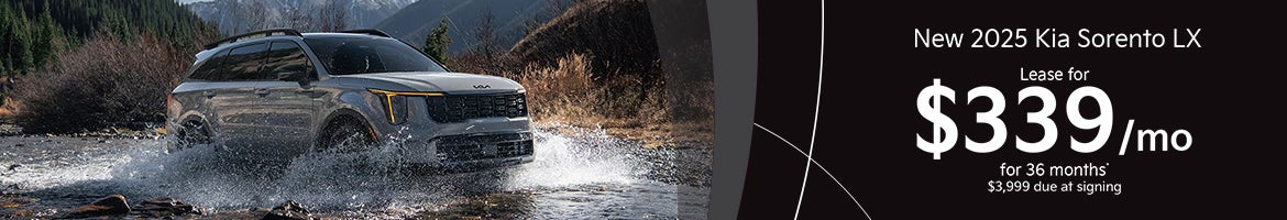 2025 Kia Sorento LX Lease – $339/mo – Clarksville, TN