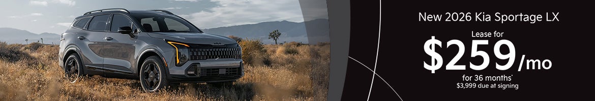 2026 Kia Sportage LX Lease – $259/mo – Clarksville, TN