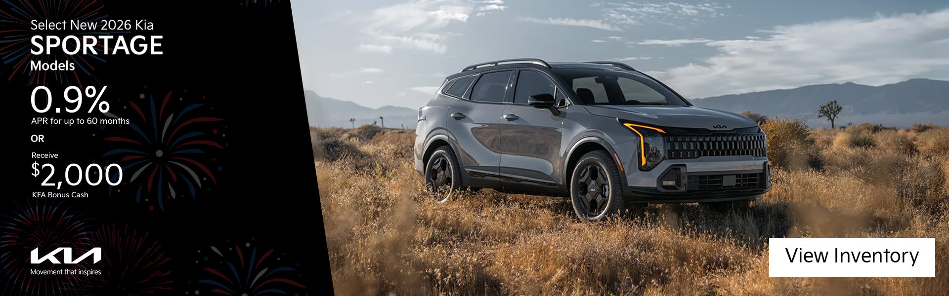 Select New 2026 Kia Sportage Models