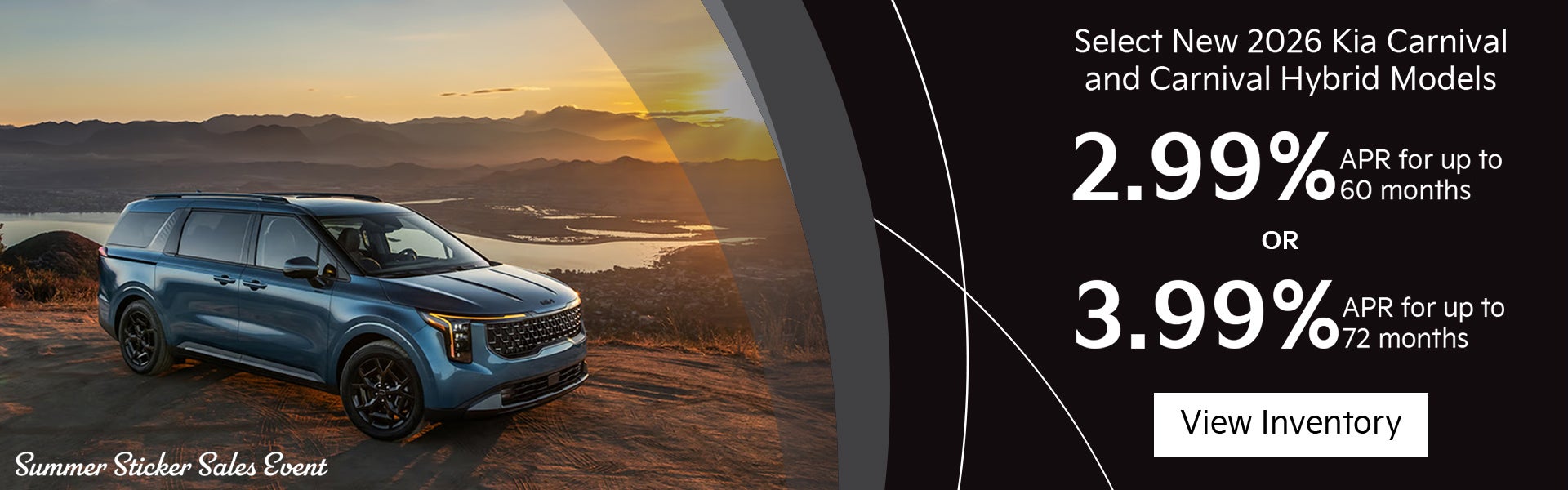 Select New 2026 Kia Carnival and Carnival Hybrid Models