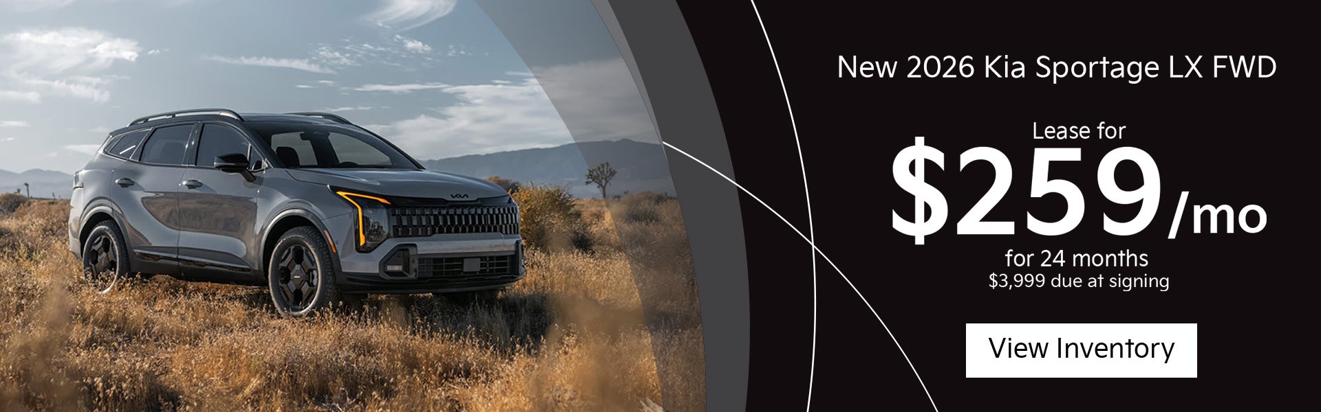 2026 Kia Sportage LX Lease $259 – Clarksville, TN