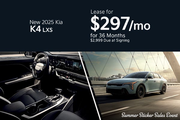 New 2025 Kia K4 LXS