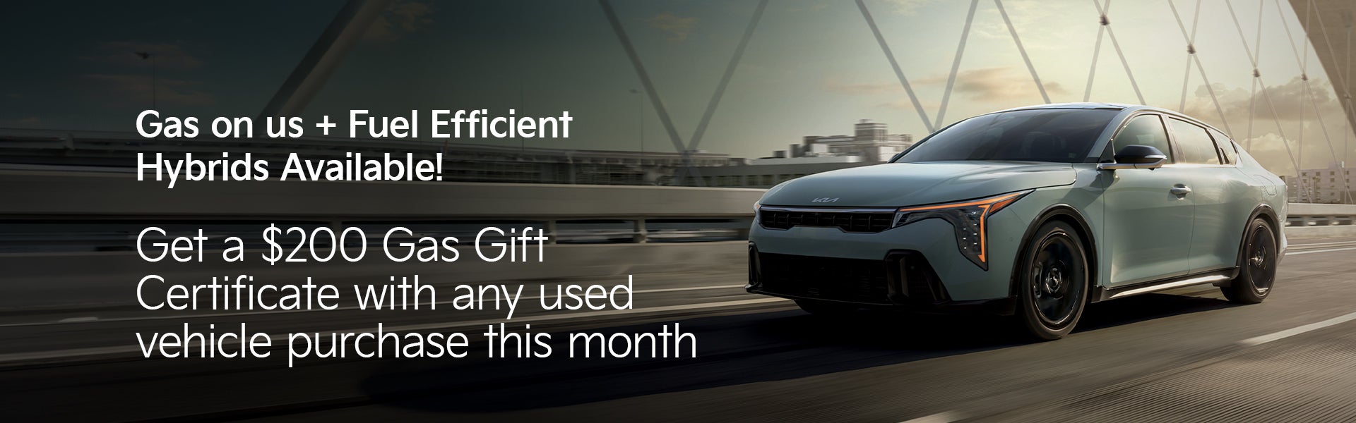 Gas on us + Fuel Efficient Hybrids Available! 